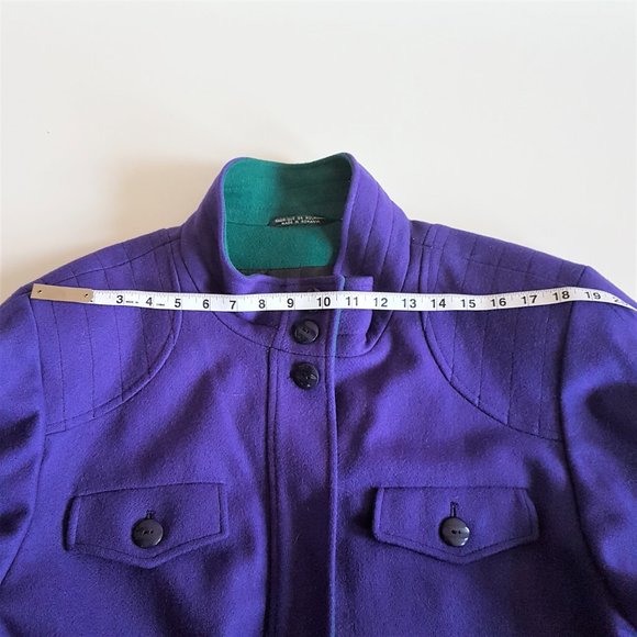 80s 90s Tradition Sears wool blend purple jacket. - Picture 14 of 15